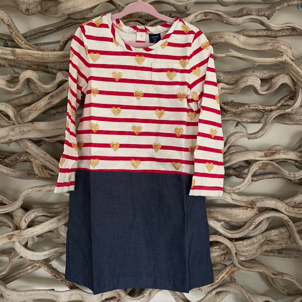 ❤️ NWT Gap Heart Denim Dress - Size 4